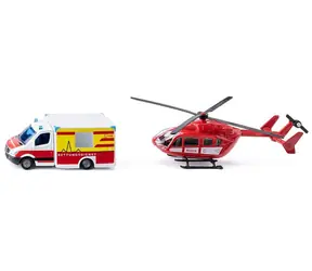 Siku Super - Krankenwagen und Hubschrauber, Set