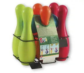 Androni Bowling 6+2, befüllbar mit Wasser oder Sand / Höhe 27 cm / ab 12 Monaten
