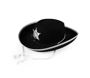 Rappa Kinder schwarzer Sheriffhut