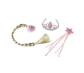 Rappa Princess rosa Set mit Zopf