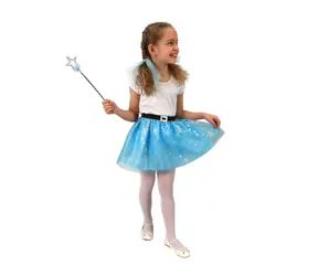 Rappa Kinder Tutu Rock Winterprinzessin mit Schneeflocken