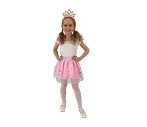 Rappa Kinderkostüm Tutu-Rock Prinzessin mit Stirnband