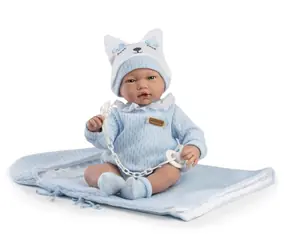 Guca 960 GAEL - realistische Babypuppe mit Geräuschen und weichem Stoffkörper - 38 cm / ab 3 Jahren
