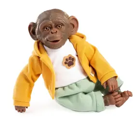Guca 988 REBORN MONKEY - realistisches Affenbaby mit weichem Stoffkörper - 32 cm / ab 3 Jahren