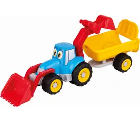 Androni Fröhlicher Traktor mit Anhänger / 55 cm / ab 12 Monaten
