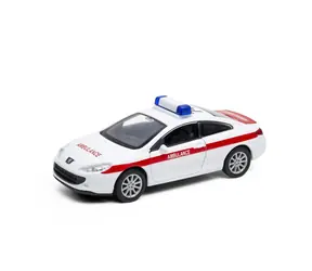 Welly Peugeot Coupe 407 KRANKENWAGEN 1:34
