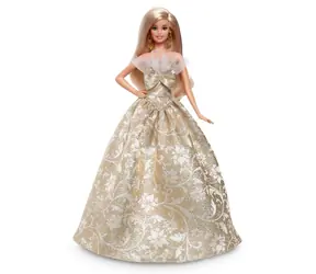 Mattel JBH95 Barbie - Weihnachtspuppe Blond 2025 / ab 3 Jahren 