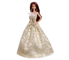 Mattel JBH97 Barbie - Weihnachtspuppe braune Haare 2025 / ab 3 Jahren 