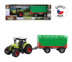MaDe 07212 Traktor mit Anhänger, mit Sound und Licht / 12,5 x 34,5 x 10,5 cm / ab 3 Jahren