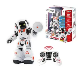 MaDe 20778 Zigybot James Roboter, Spion, programmierbar, 20 Funktionen / 33 x 25 x 13 cm / ab 5 Jahren
