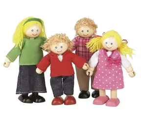 Tidlo Holzpuppen für Zuhause Familie