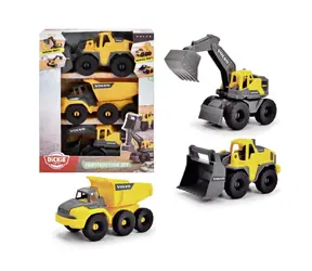 Dickie Volvo Bauset, 3-teilig, 16 cm / ab 3 Jahren