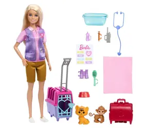 Mattel Barbie-Puppe rettet Tiere - blond / ab 3 Jahren