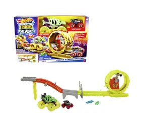 Mattel Hot Wheels Monster Trucks Power Smashers Massive Destruction Track / ab 4 Jahren