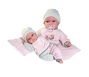 Antonio Juan 70331 TONETA - realistische Babypuppe mit Geräuschen und weichem Stoffkörper - 34 cm