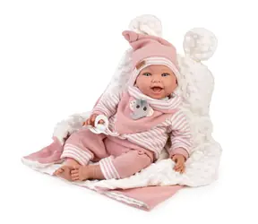 Guca 10261 OLIVIE - realistische Babypuppe mit weichem Stoffkörper - 42 cm