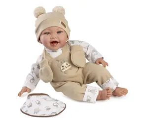 Guca 845 OLIVER - realistische Babypuppe mit weichem Stoffkörper - 42 cm