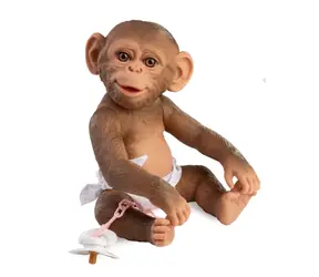 Guca 992 REBORN MONKEY - realistisches Babyäffchen mit Vollvinylkörper - 32 cm