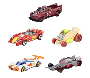 Mattel Hot Wheels Rennwagen-Set im englischen Stil, 5 Stück / ab 3 Jahren