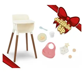 LullaBaby Puppen-Esszimmerstuhl mit Zubehör / ab 2 Jahren