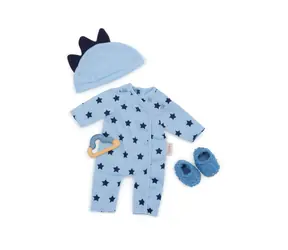 LullaBaby Puppenoverall blau mit Zubehör / ab 2 Jahren