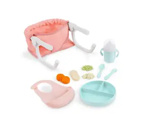 LullaBaby Puppenhochstuhl mit Zubehör / ab 2 Jahren
