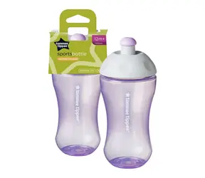 Tommee Tippee Sportflasche 300 ml ab 12 Monaten, blau oder lila 