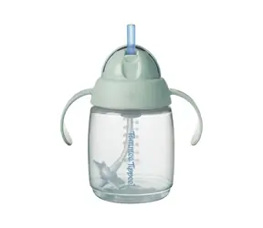 Tommee Tippee Trinklernbecher mit beschwertem Strohhalm, 240 ml, ab 6 Monaten, grün 