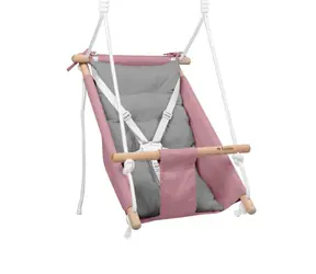 Tulano Hop 40 rosa-grau / Kinderschaukel / Tragkraft bis zu 60 kg