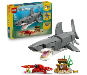 LEGO® Creator 3-in-1 Set 31381 Wilder Hai und Schatztruhe / Anzahl der Teile: 379 / ab 8 Jahren