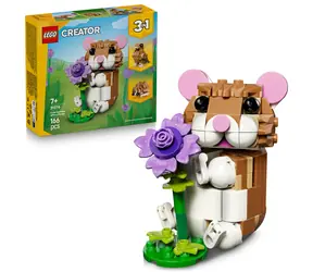 LEGO® Creator 3-in-1 Set 31376 Niedlicher Hamster mit Blume / Anzahl der Teile: 166 / ab 7 Jahren
