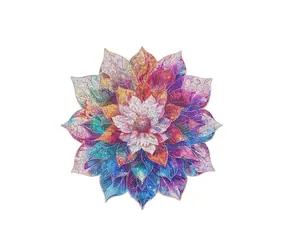 Robotime Holzpuzzle Blumenmandala / 200 Teile / ab 14 Jahren