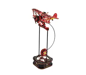 Robotime 3D mechanisches Puzzle Doppeldecker mit Pendel