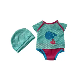 PLEJO Puppenkleidung grün 40-43 cm / ab 3 Jahren