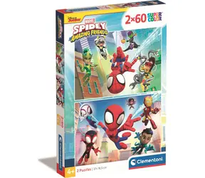 Clementoni Puzzle Spidey und seine tollen Freunde / 2x60 Teile / ab 4 Jahren
