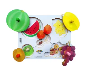 Just Jigsaws 155 Schälen und Schneiden von Gemüse 6 - Holzpuzzle / 6 Teile / ab 3 Jahren