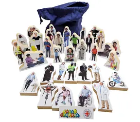 Just Jigsaws 831 Menschen um uns herum - Holzfiguren 33 Teile
