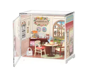 Robotime 3D Holzpuzzle Miniaturhaus Mini Honey Teahouse