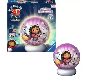 Ravensburger 120080596 Puzzle-Ball Gabbys Puppenhaus (Nacht-Edition) / 72 Teile / Alter ab: 6 Jahren / Version: International 
