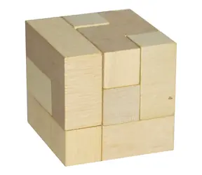 Detoa Holzpuzzlewürfel / ab 3 Jahren