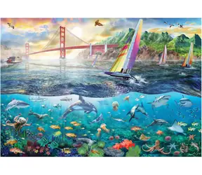 ANATOLISCHES Puzzle-Brücke bei San Francisco / 2000 Teile / aus dem 12. Lebensjahr
