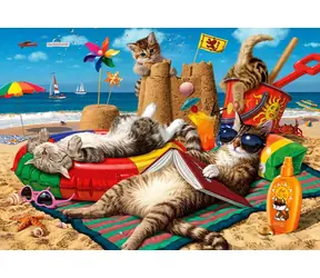 ANATOLISCHES Puzzle Katzen am Strand / 260 Teile / ab 8 Jahren