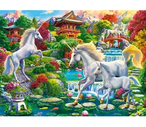 Castorland 030521 Puzzle Einhorngarten / 300 Teile / ab 8 Jahren