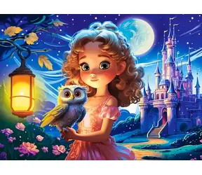 Castorland 070190 Puzzle Prinzessin und Eule / 70 Teile / ab 5 Jahren