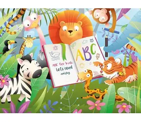 Kunstpuzzle 5903 Holzpuzzle Waldschule / 100 Teile / ab 6 Jahren
