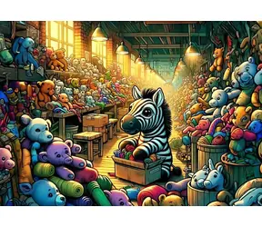 Kunstpuzzle 35410 Puzzle Toy Factory / 100 Teile / ab 5 Jahren