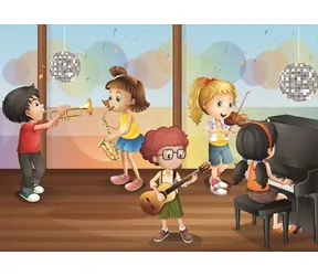 Kunstpuzzle 4510 Kinderorchester / 100 Teile / ab 6 Jahren