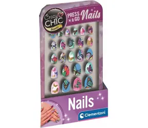 Clementoni Crazy CHIC Beauty: Press & Go Nails Butterfly / ab 6 Jahren