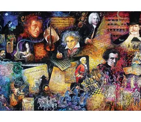 Kunstpuzzle 5109: Berühmte Komponisten / 500 Teile / ab 8 Jahren