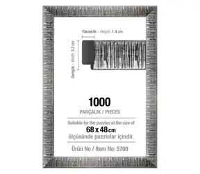 ART PUZZLE 5708 Puzzle-Rahmen 68x48cm silber